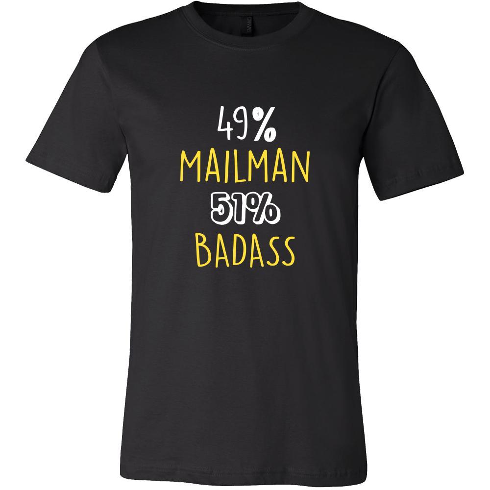 Mailman Shirt - 49% Mailman 51% Badass Profession-T-shirt-Teelime | shirts-hoodies-mugs