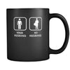 Mailman/Mail carrier - Your husband My husband - 11oz Black Mug-Drinkware-Teelime | shirts-hoodies-mugs