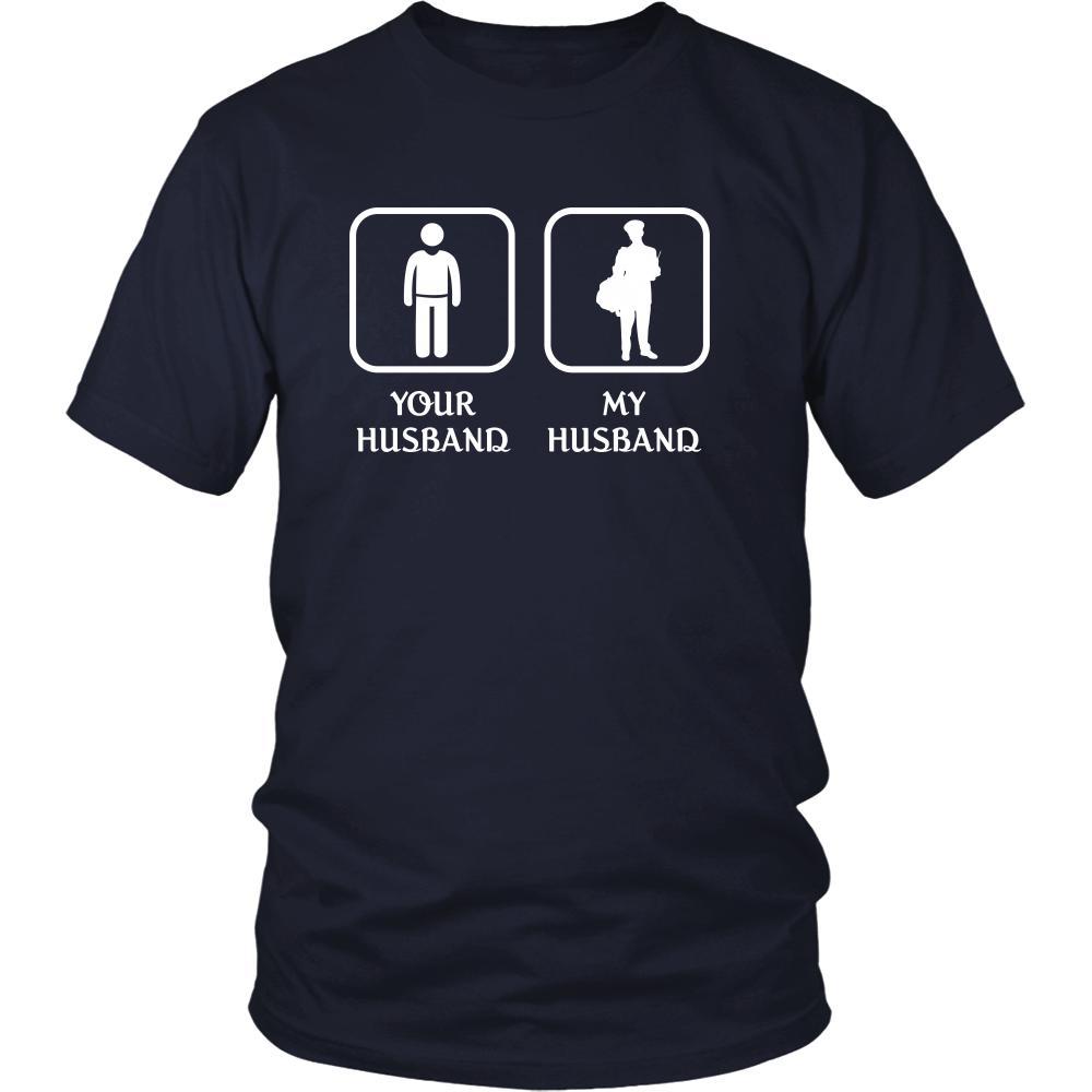 Mailman/Mail carrier - Your husband My husband - Mother's Day Profession/Job Shirt-T-shirt-Teelime | shirts-hoodies-mugs