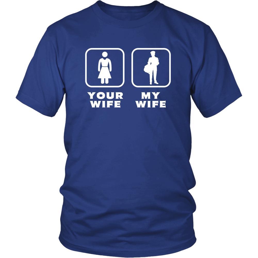 Mailman/Mail carrier - Your wife My wife - Father's Day Profession/Job Shirt-T-shirt-Teelime | shirts-hoodies-mugs