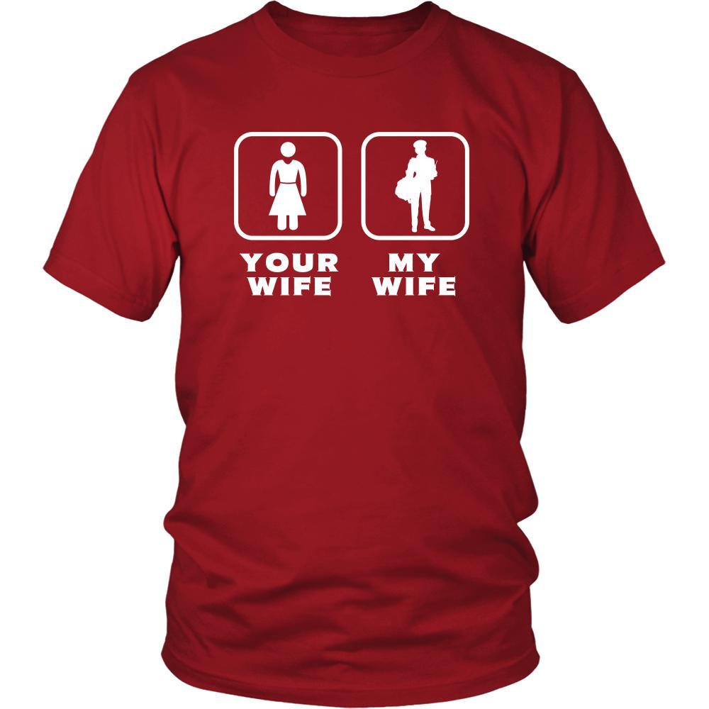 Mailman/Mail carrier - Your wife My wife - Father's Day Profession/Job Shirt-T-shirt-Teelime | shirts-hoodies-mugs