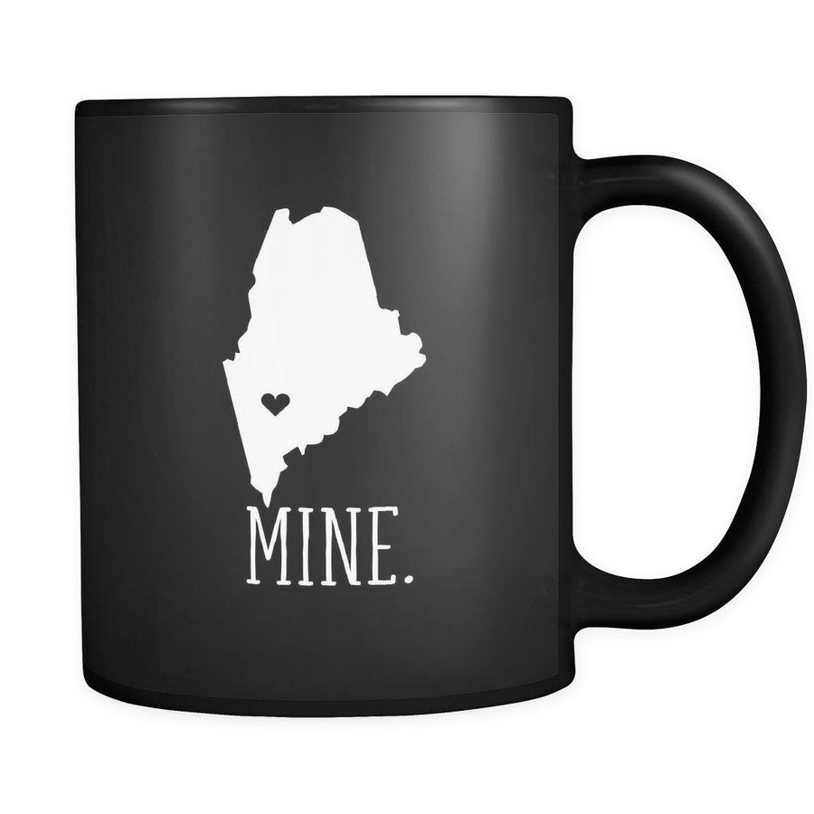 Maine Mine Maine 11oz Black Mug-Drinkware-Teelime | shirts-hoodies-mugs