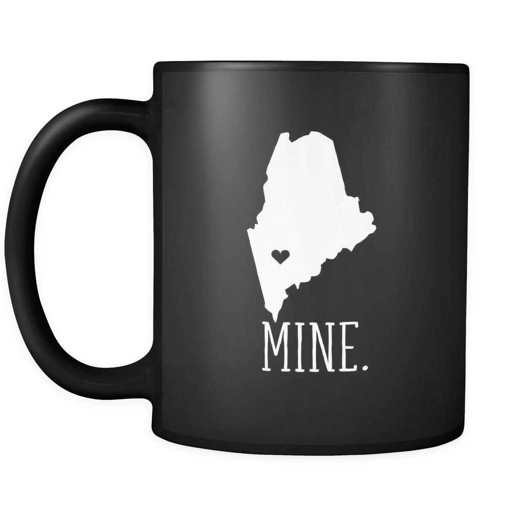 Maine Mine Maine 11oz Black Mug-Drinkware-Teelime | shirts-hoodies-mugs