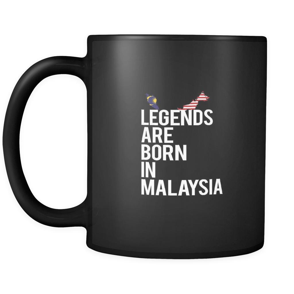 Malaysia Legends are born in Malaysia 11oz Black Mug-Drinkware-Teelime | shirts-hoodies-mugs