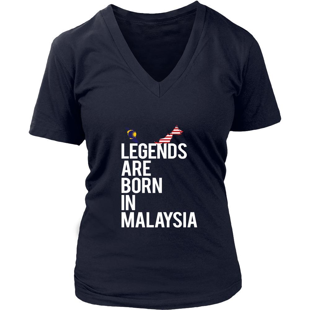 Malaysia Shirt - Legends are born in Malaysia - National Heritage Gift-T-shirt-Teelime | shirts-hoodies-mugs