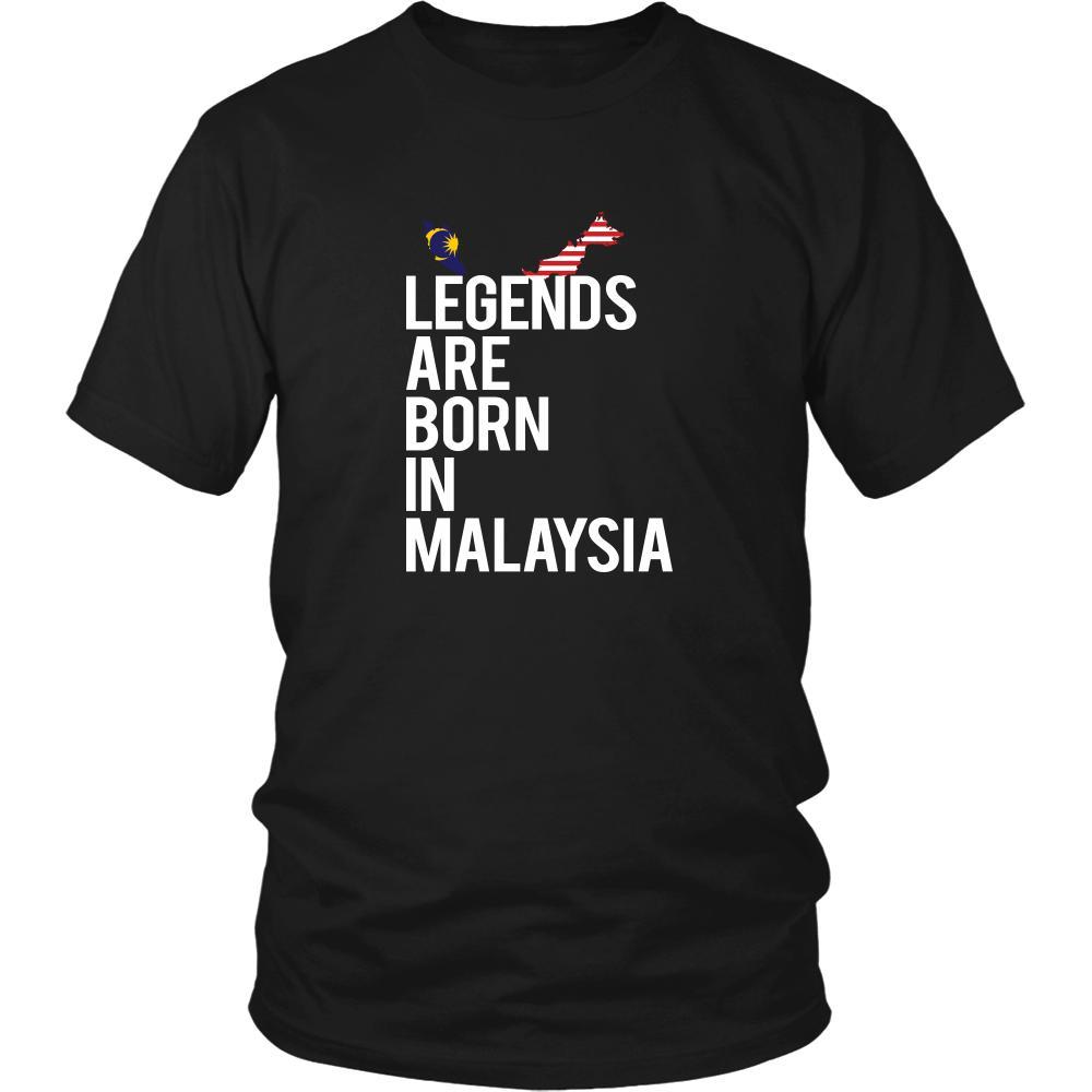 Malaysia Shirt - Legends are born in Malaysia - National Heritage Gift-T-shirt-Teelime | shirts-hoodies-mugs