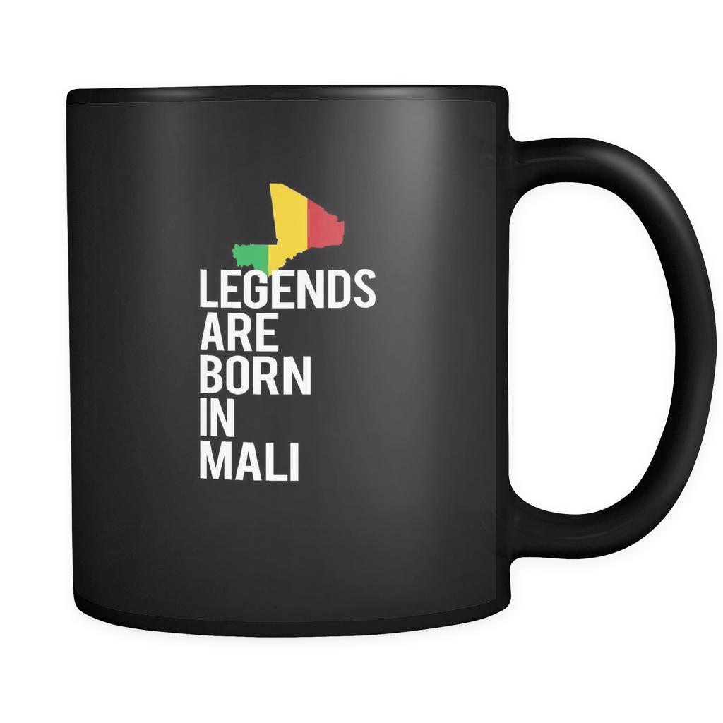 Mali Legends are born in Mali 11oz Black Mug-Drinkware-Teelime | shirts-hoodies-mugs