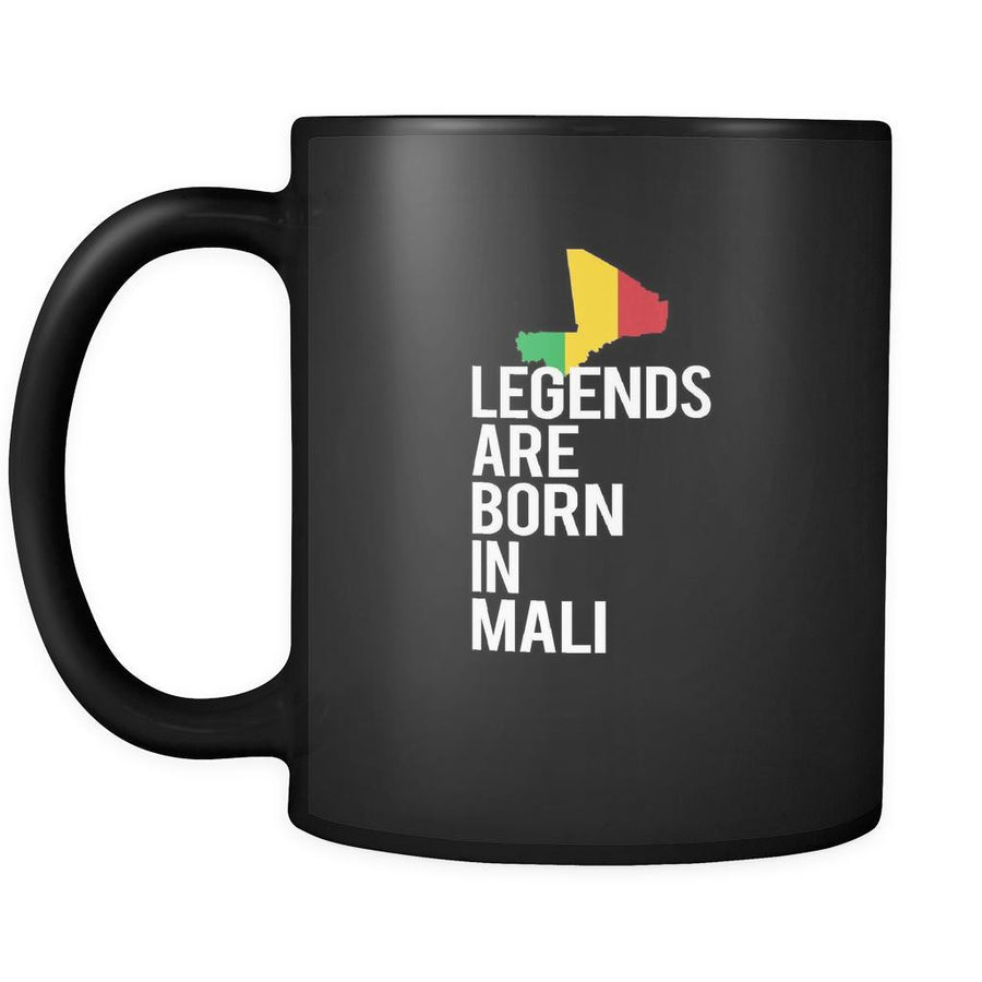 Mali Legends are born in Mali 11oz Black Mug-Drinkware-Teelime | shirts-hoodies-mugs