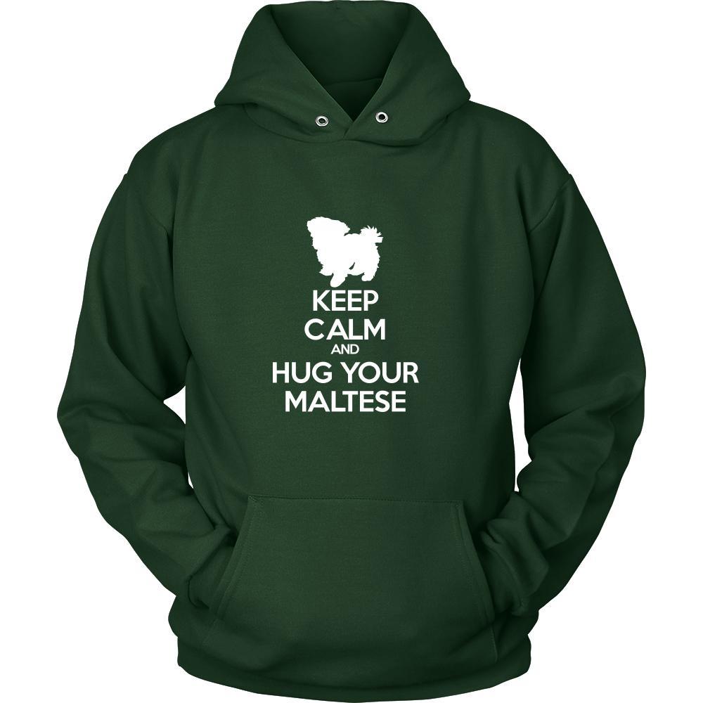Maltese Shirt - Keep Calm and Hug Your Maltese- Dog Lover Gift-T-shirt-Teelime | shirts-hoodies-mugs