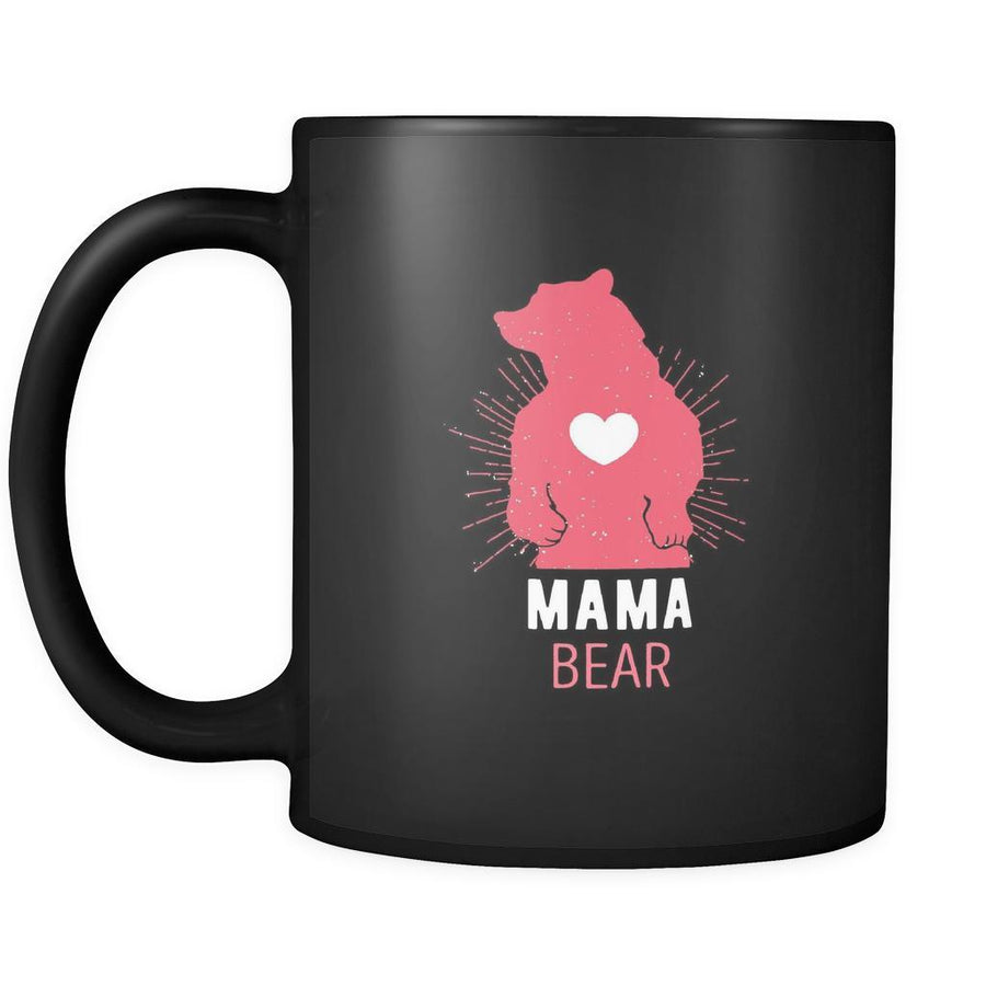 Mama bear Mug - Mother's Day or Birthday Gift, Coffee Mug, Tea Cup - 11oz Black-Drinkware-Teelime | shirts-hoodies-mugs