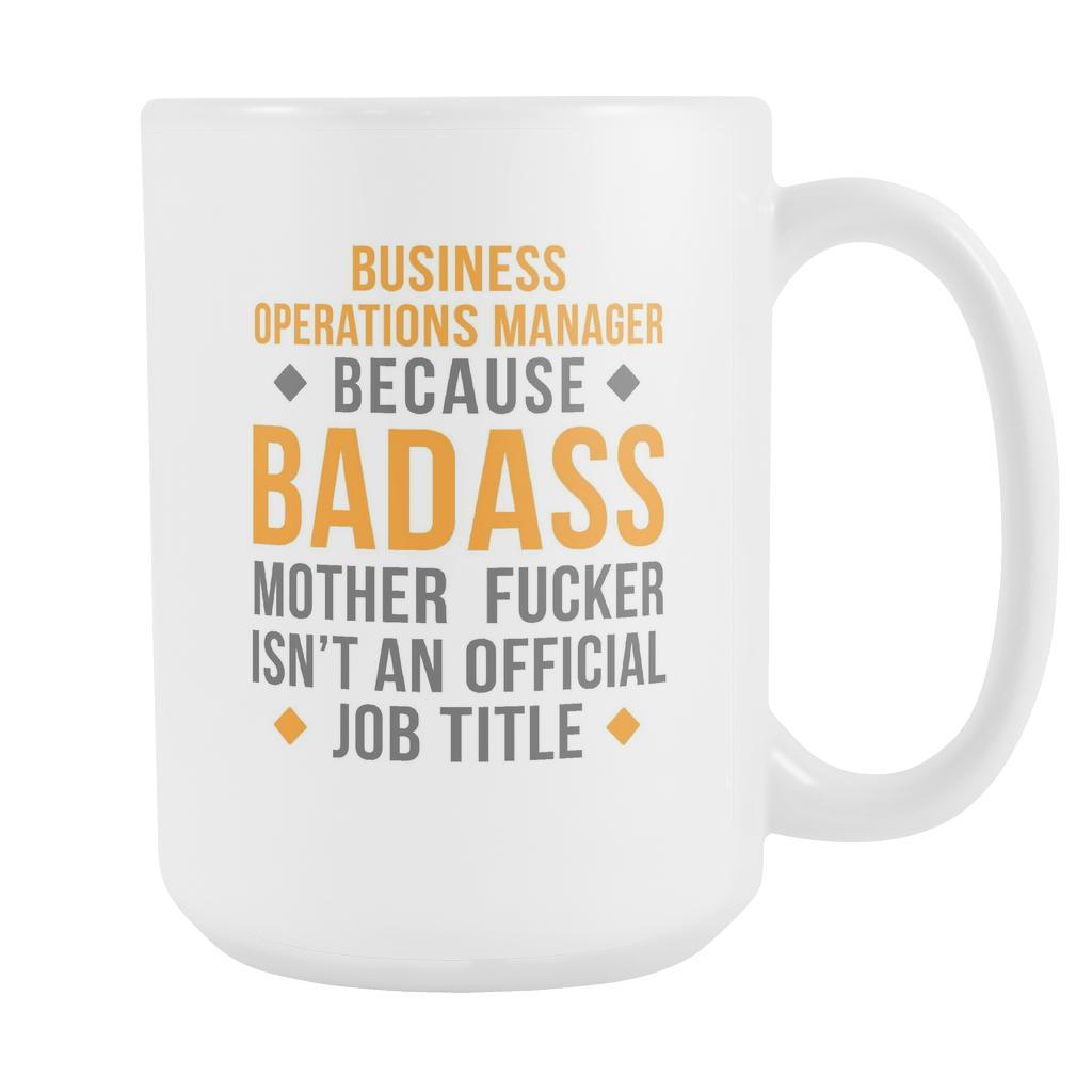 Manager mug - Badass Business Operations Manager mug-Drinkware-Teelime | shirts-hoodies-mugs