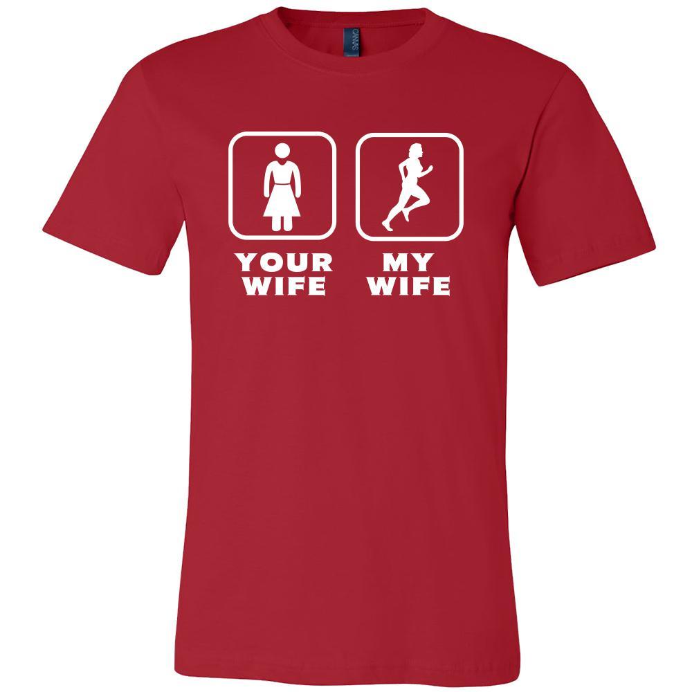 Marathon / Running - Your wife My wife - Father's Day Hobby Shirt-T-shirt-Teelime | shirts-hoodies-mugs