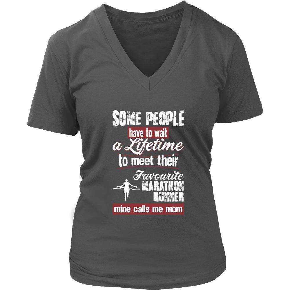 Marathon Shirt - Some people have to wait a lifetime to meet their favorite Marathon player mine calls me mom- Sport mother-T-shirt-Teelime | shirts-hoodies-mugs