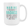 Marine coffee mug - Badass Marine-Drinkware-Teelime | shirts-hoodies-mugs