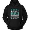 Marine Shirt - Marine because badass mother fucker isn't an official job title - Profession Gift-T-shirt-Teelime | shirts-hoodies-mugs