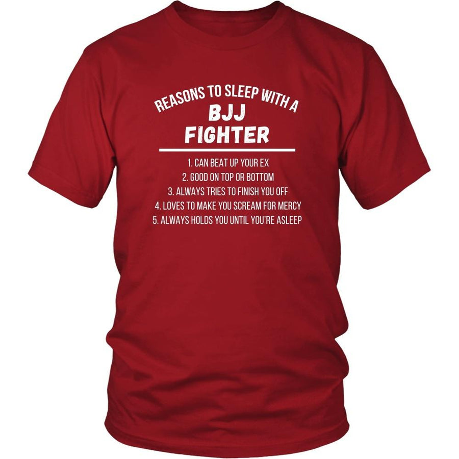Martial Arts T Shirt - Jiu Jitsu Reasons to sleep with a BJJ Fighter