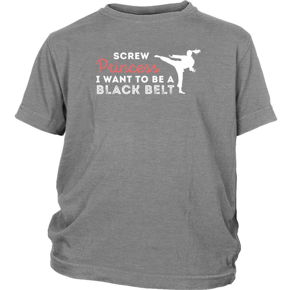 BJJ Tee Screw Princess I want to black belt - Teelime | Unique t- shirts