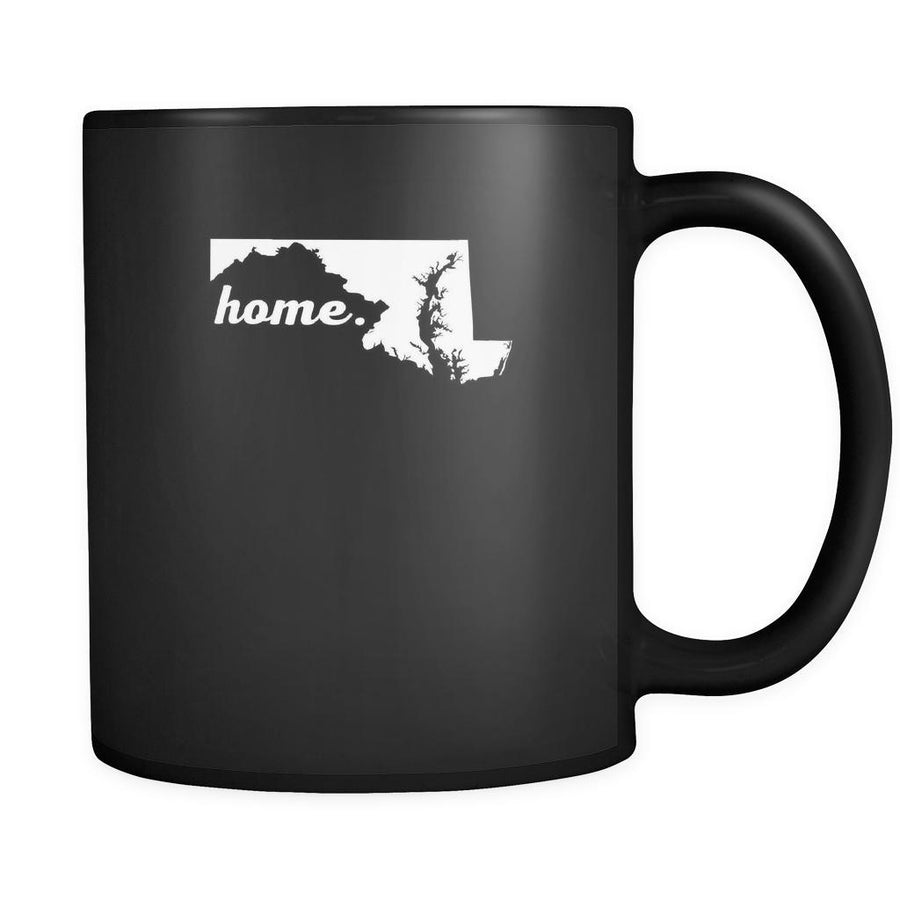Maryland Home Maryland 11oz Black Mug-Drinkware-Teelime | shirts-hoodies-mugs