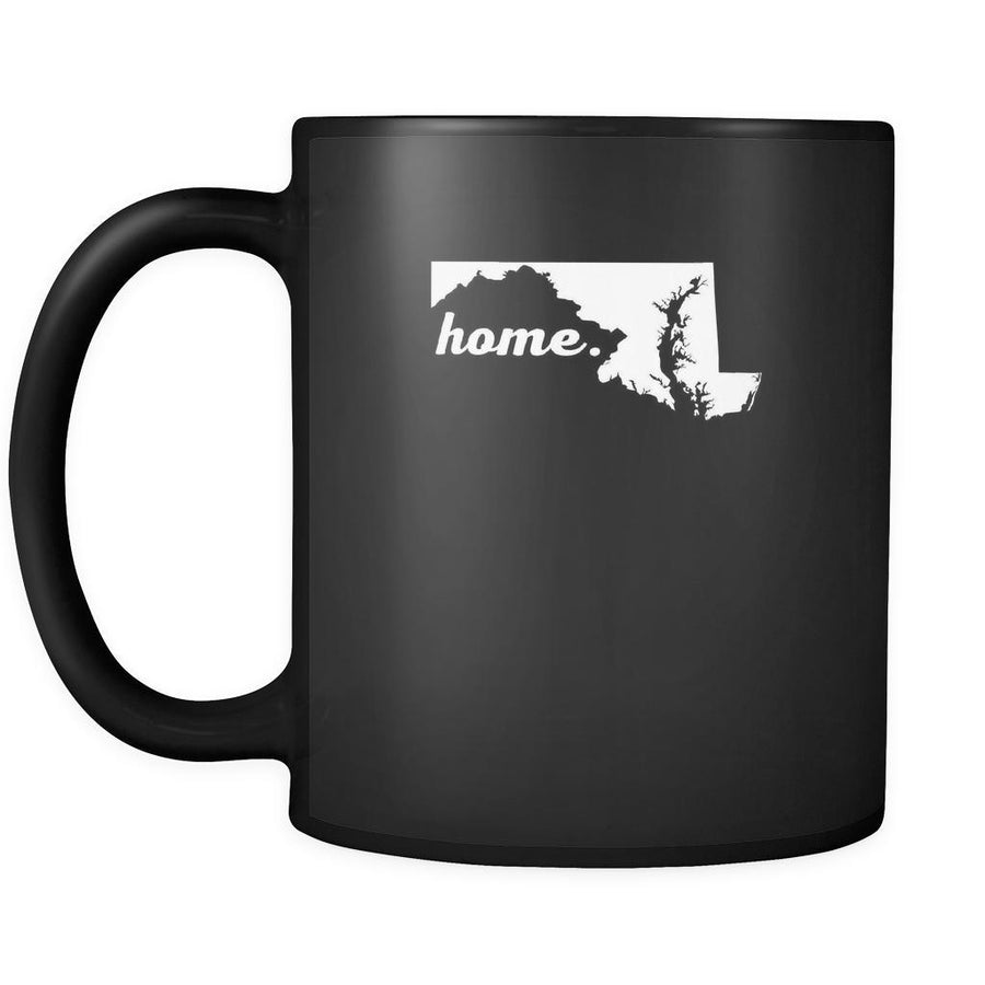 Maryland Home Maryland 11oz Black Mug-Drinkware-Teelime | shirts-hoodies-mugs