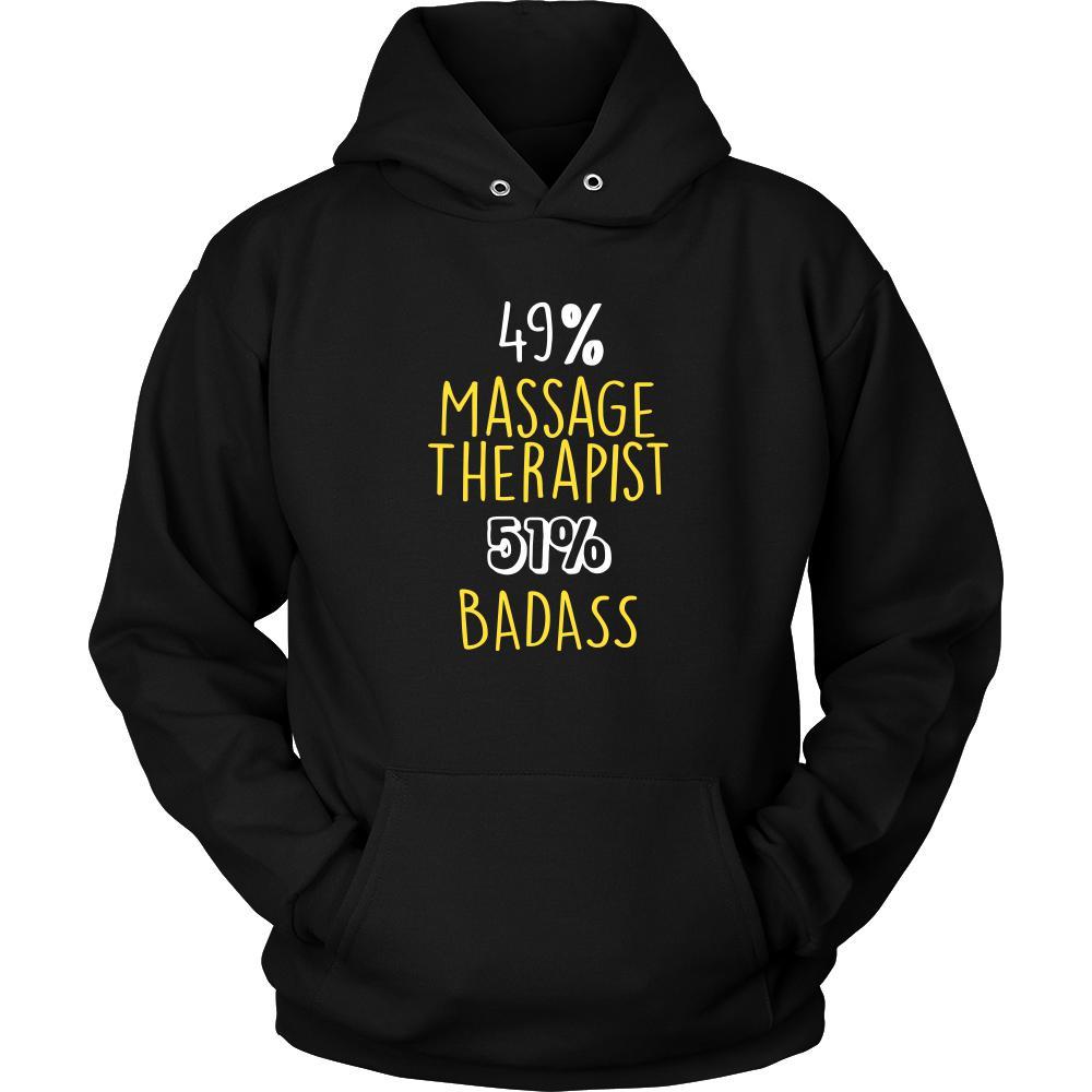Massage Therapist Shirt - 49% Massage Therapist 51% Badass Profession-T-shirt-Teelime | shirts-hoodies-mugs