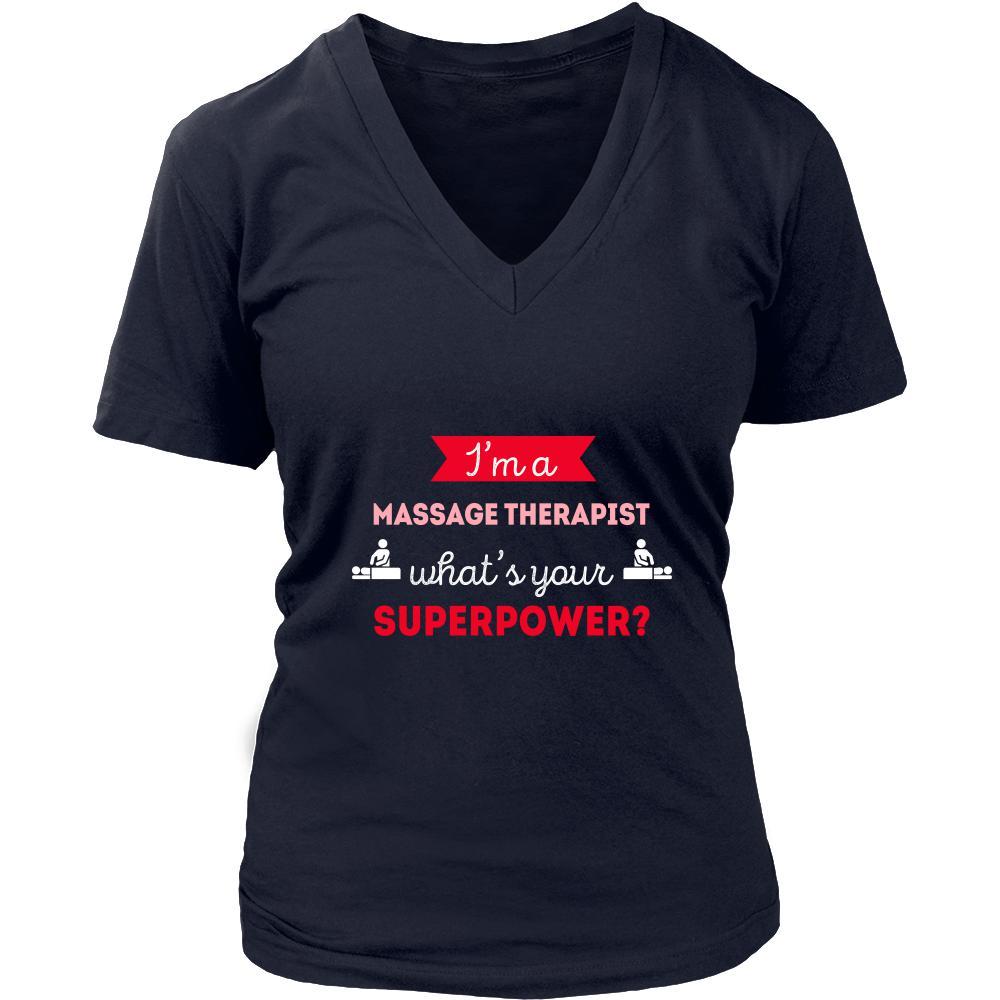 Massage therapist Shirt - I'm a Massage therapist, what's your superpower? - Profession Gift-T-shirt-Teelime | shirts-hoodies-mugs