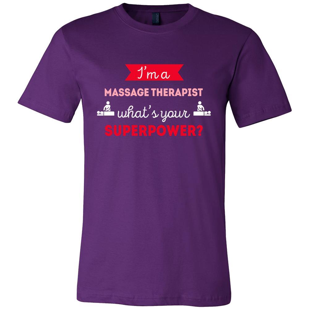 Massage therapist Shirt - I'm a Massage therapist, what's your superpower? - Profession Gift-T-shirt-Teelime | shirts-hoodies-mugs