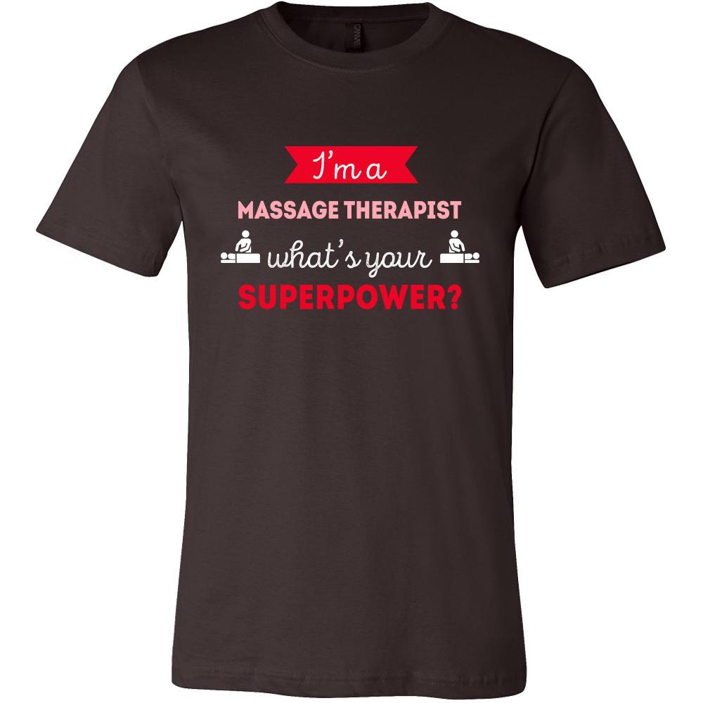 Massage therapist Shirt - I'm a Massage therapist, what's your superpower? - Profession Gift-T-shirt-Teelime | shirts-hoodies-mugs