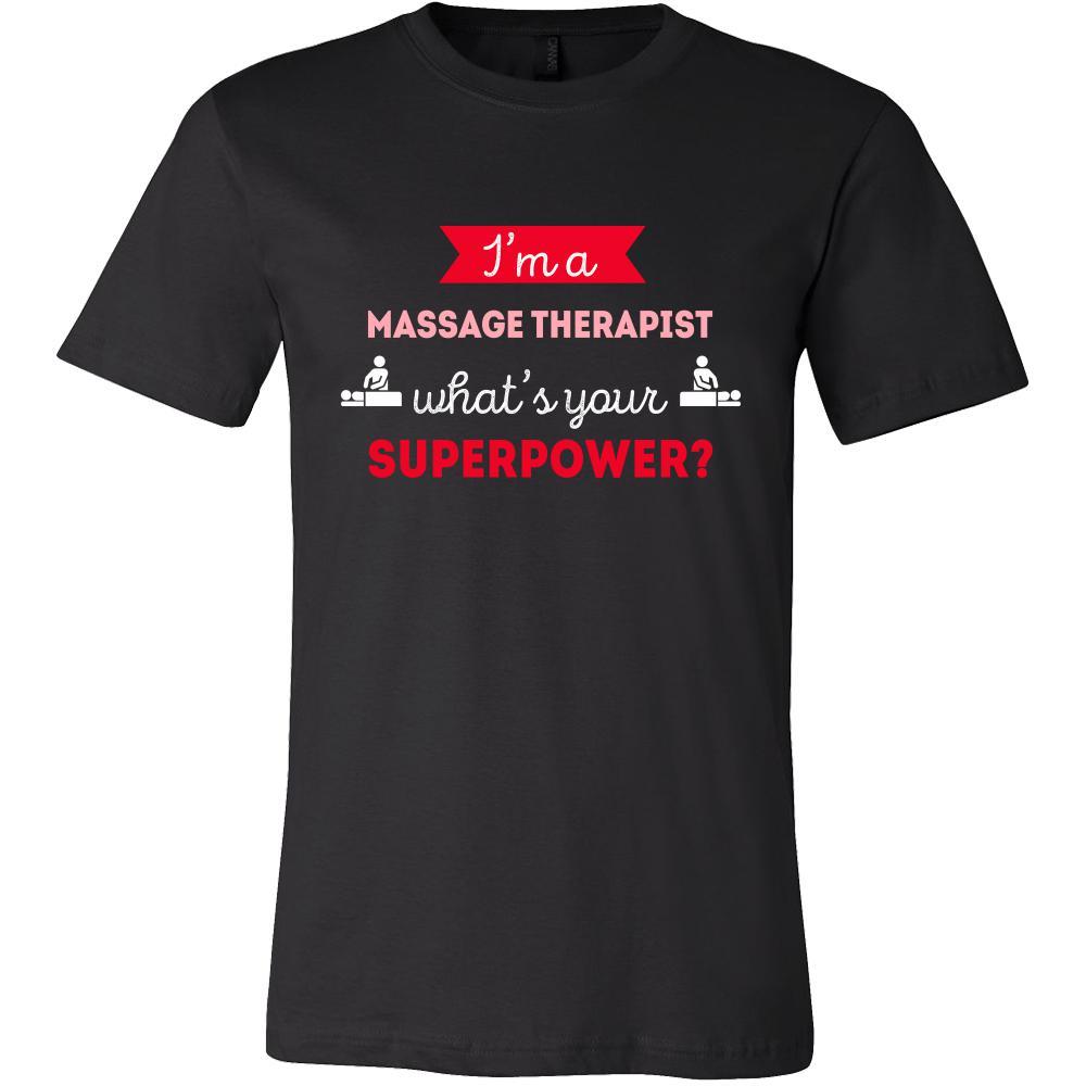 Massage therapist Shirt - I'm a Massage therapist, what's your superpower? - Profession Gift-T-shirt-Teelime | shirts-hoodies-mugs
