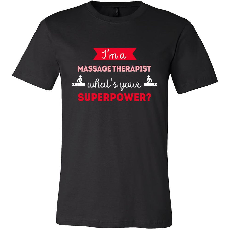 Massage therapist Shirt - I'm a Massage therapist, what's your superpower? - Profession Gift-T-shirt-Teelime | shirts-hoodies-mugs