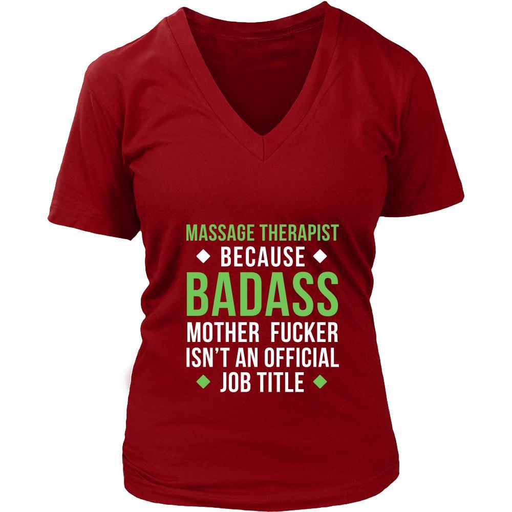 Massage Therapist Shirt - Massage Therapist because badass mother fucker isn't an official job title - Profession Gift-T-shirt-Teelime | shirts-hoodies-mugs
