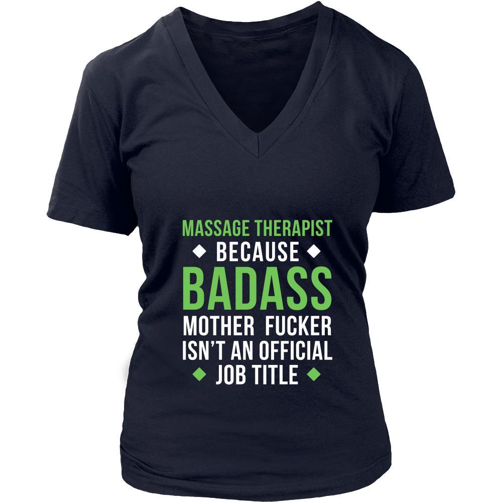 Massage Therapist Shirt - Massage Therapist because badass mother fucker isn't an official job title - Profession Gift-T-shirt-Teelime | shirts-hoodies-mugs
