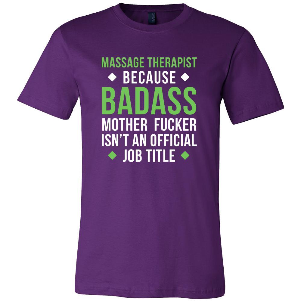 Massage Therapist Shirt - Massage Therapist because badass mother fucker isn't an official job title - Profession Gift-T-shirt-Teelime | shirts-hoodies-mugs