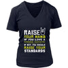 Massage Therapist Shirt - Raise your hand if you love Massage Therapist, if not raise your standards - Profession Gift-T-shirt-Teelime | shirts-hoodies-mugs