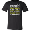 Massage Therapist Shirt - Raise your hand if you love Massage Therapist, if not raise your standards - Profession Gift-T-shirt-Teelime | shirts-hoodies-mugs