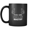 Mastiff This Girl Loves Her Mastiff 11oz Black Mug-Drinkware-Teelime | shirts-hoodies-mugs