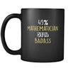 Mathematician 49% Mathematician 51% Badass 11oz Black Mug-Drinkware-Teelime | shirts-hoodies-mugs
