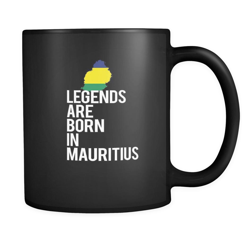 Mauritius Legends are born in Mauritius 11oz Black Mug-Drinkware-Teelime | shirts-hoodies-mugs