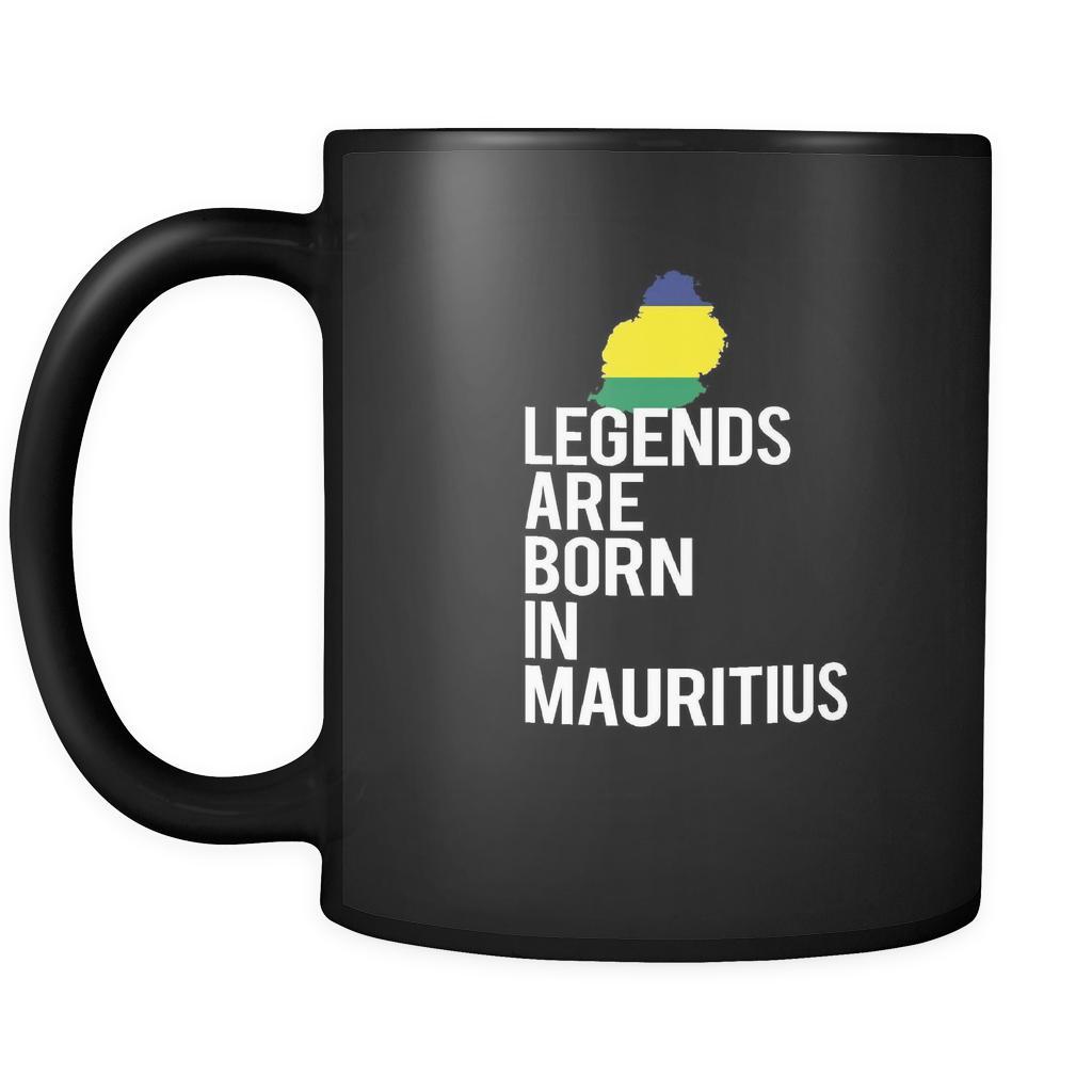 Mauritius Legends are born in Mauritius 11oz Black Mug-Drinkware-Teelime | shirts-hoodies-mugs