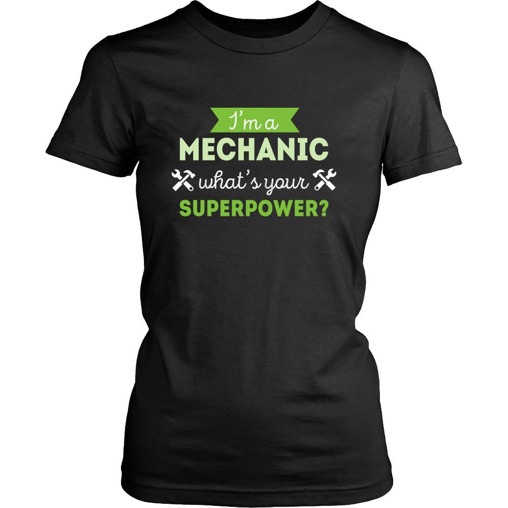 Mechanic Shirt - I'm a Mechanic, what's your superpower? - Profession Gift-T-shirt-Teelime | shirts-hoodies-mugs