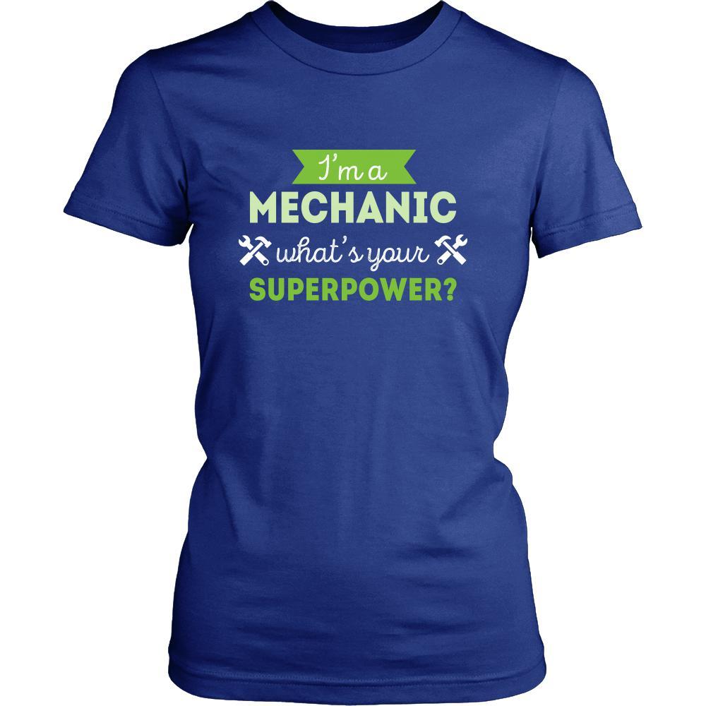 Mechanic Shirt - I'm a Mechanic, what's your superpower? - Profession Gift-T-shirt-Teelime | shirts-hoodies-mugs
