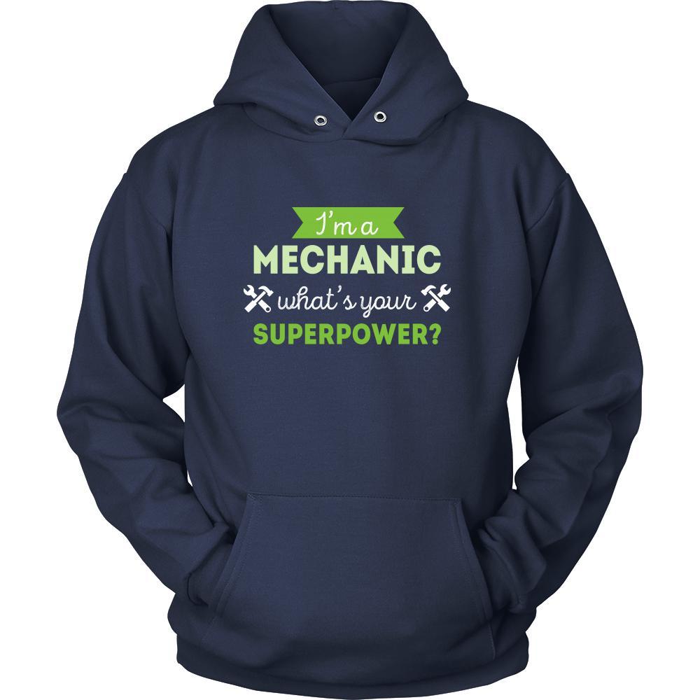 Mechanic Shirt - I'm a Mechanic, what's your superpower? - Profession Gift-T-shirt-Teelime | shirts-hoodies-mugs