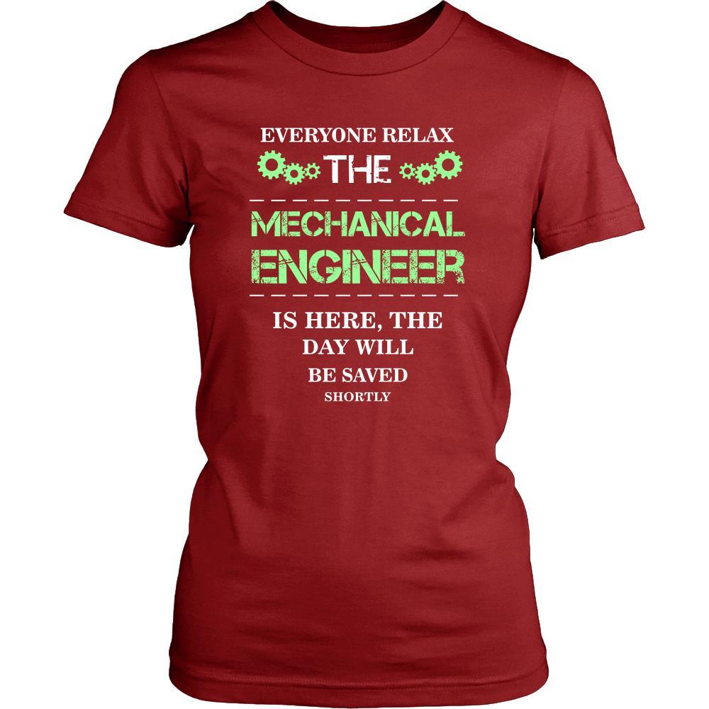 Mechanical engineer Shirt - Everyone relax the Mechanical engineer is here, the day will be save shortly - Profession Gift-T-shirt-Teelime | shirts-hoodies-mugs