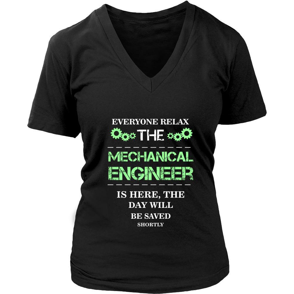Mechanical engineer Shirt - Everyone relax the Mechanical engineer is here, the day will be save shortly - Profession Gift-T-shirt-Teelime | shirts-hoodies-mugs