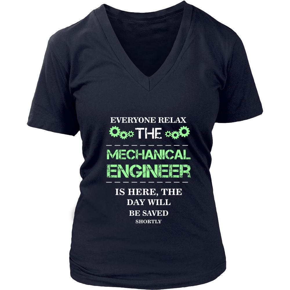 Mechanical engineer Shirt - Everyone relax the Mechanical engineer is here, the day will be save shortly - Profession Gift-T-shirt-Teelime | shirts-hoodies-mugs