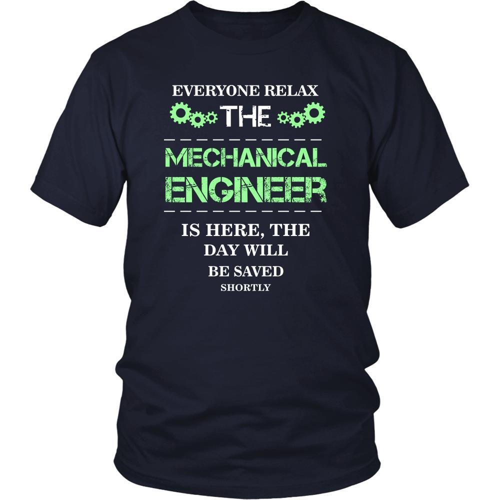 Mechanical engineer Shirt - Everyone relax the Mechanical engineer is here, the day will be save shortly - Profession Gift-T-shirt-Teelime | shirts-hoodies-mugs