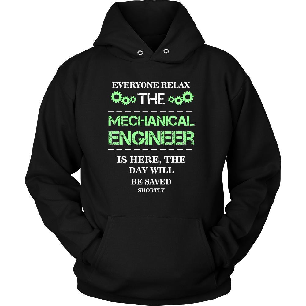 Mechanical engineer Shirt - Everyone relax the Mechanical engineer is here, the day will be save shortly - Profession Gift-T-shirt-Teelime | shirts-hoodies-mugs