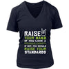 Mechanical Engineer Shirt - Raise your hand if you love Mechanical Engineer, if not raise your standards - Profession Gift-T-shirt-Teelime | shirts-hoodies-mugs