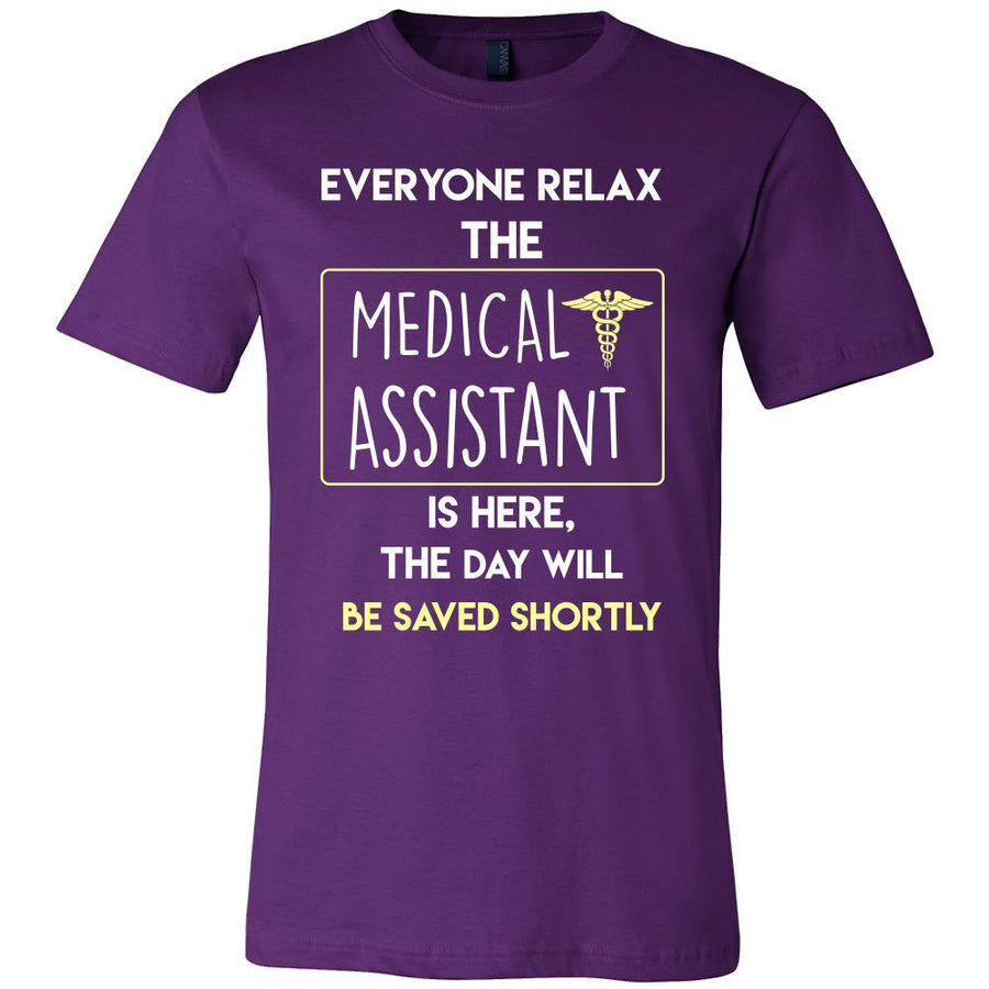 Medical Assistant Shirt - Everyone relax the Medical Assistant is here, the day will be save shortly - Profession Gift-T-shirt-Teelime | shirts-hoodies-mugs