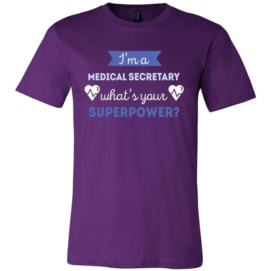 Medical Secretary Shirt - I'm a Medical Secretary, what's your superpower? - Profession Gift-T-shirt-Teelime | shirts-hoodies-mugs