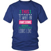 Medical Secretary Shirt - This is what an awesome Medical Secretary looks like - Profession Gift-T-shirt-Teelime | shirts-hoodies-mugs